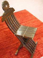 Hand Carved Folding Chair